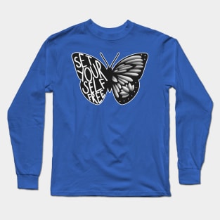 set yourself free butterfly 3 Long Sleeve T-Shirt